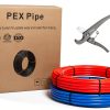Pex-B Pipe EFIELD 1/2 inch Red Blue Tubing-0