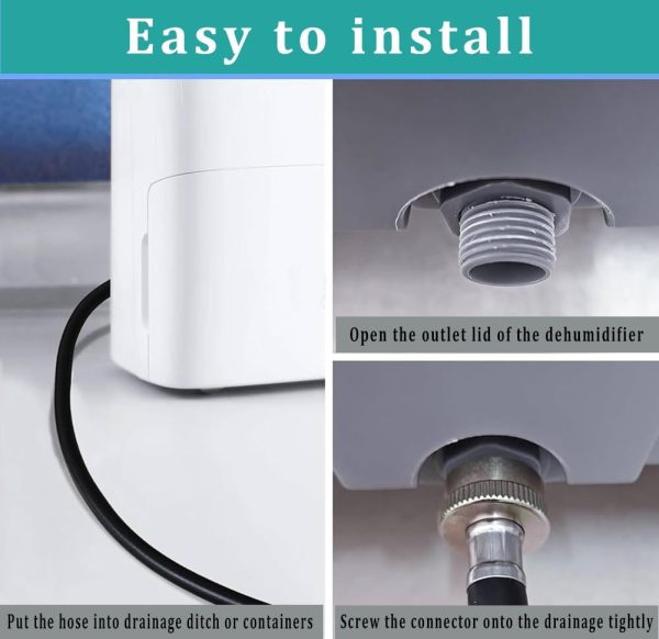 ZY-hosetube Dehumidifier Drain Hose Flexible Brass Connector-4