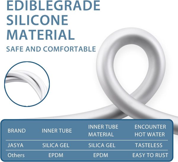 JASYA Shower Hose Stainless Steel Flexible 360 Rotation-2