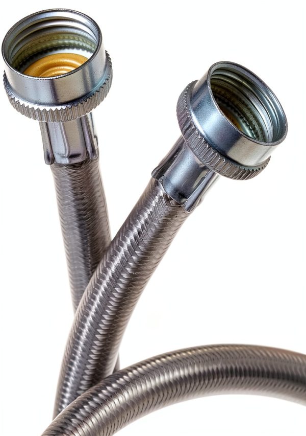 GE Stainless Steel Washer Hose Set 1600psi-1