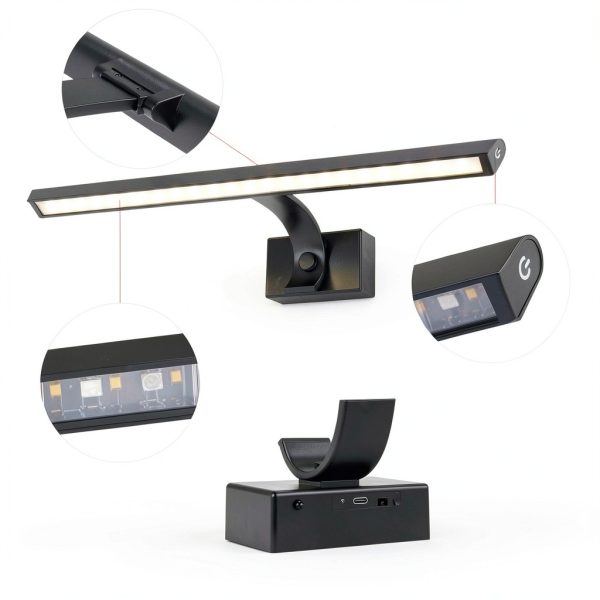 Wireless LED Picture Light BIGMONAT 16‑inch Dimmable Rechargeable-1
