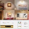 Magnetic Wireless Picture Light 16in Gold Rechargeable Remote Dimmable-7