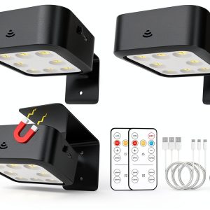 Picture Lights 3 Pack Wireless Rechargeable Wall Lights by LEITAU-0