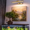 Magnetic Wireless Picture Light 16in Gold Rechargeable Remote Dimmable-8